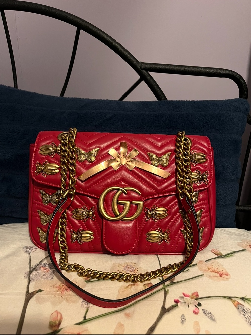 Gucci Marmont Quilted Shoulder Bag